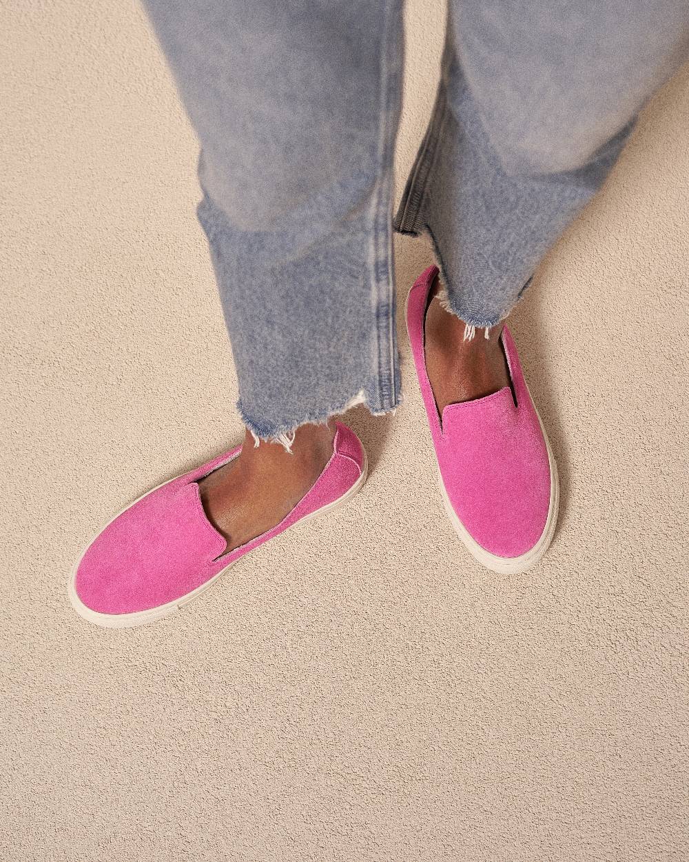 Manebí Suede Slip-On - Hamptons Bold Pink