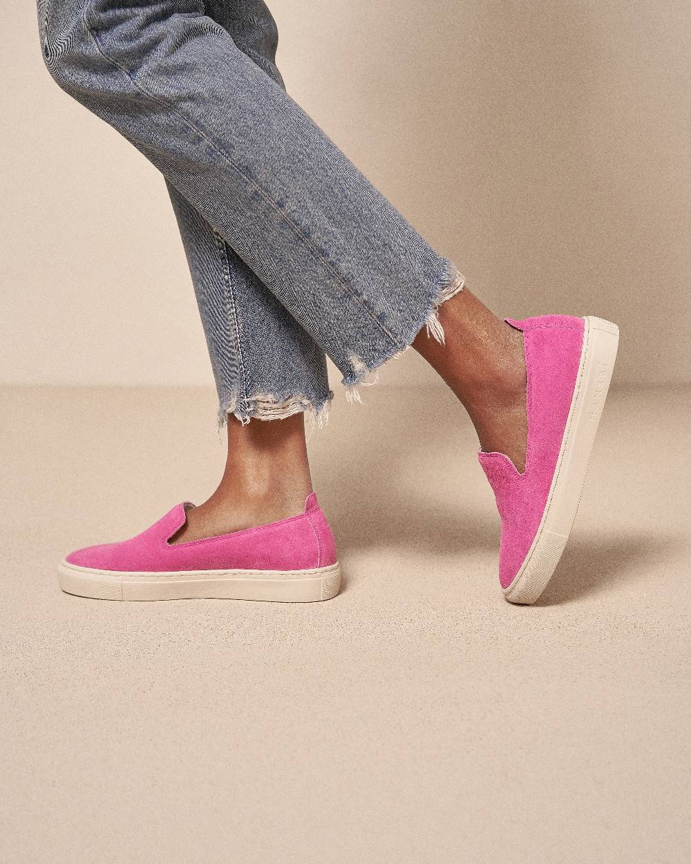 Manebí Suede Slip-On - Hamptons Bold Pink