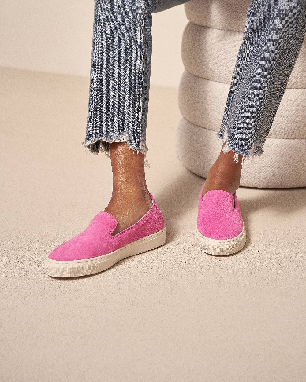 Manebí Suede Slip-On - Hamptons Bold Pink