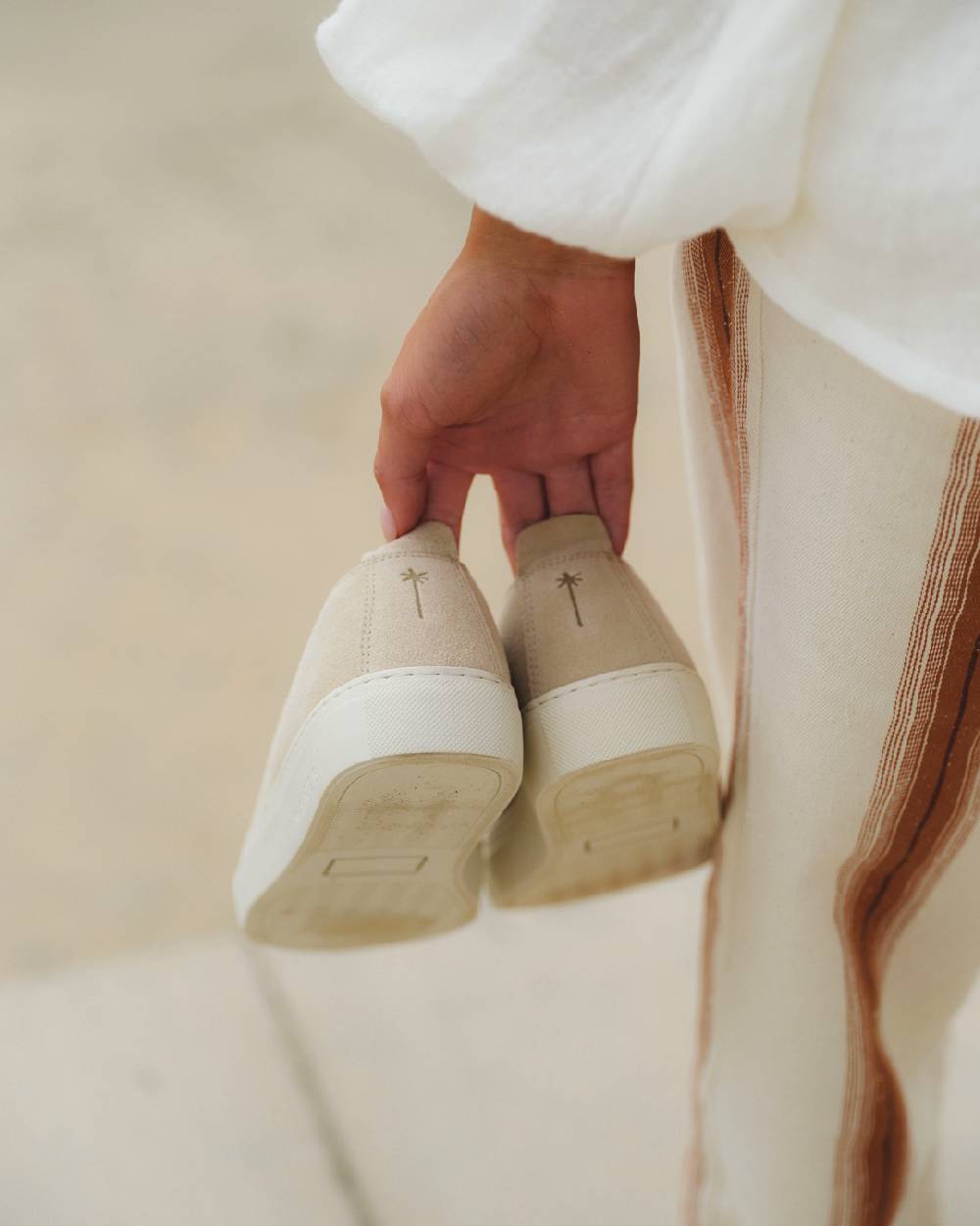 Manebí Suede Slip-On - Hamptons Champagne Beige