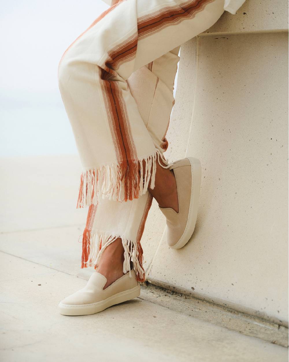 Manebí Suede Slip-On - Hamptons Champagne Beige