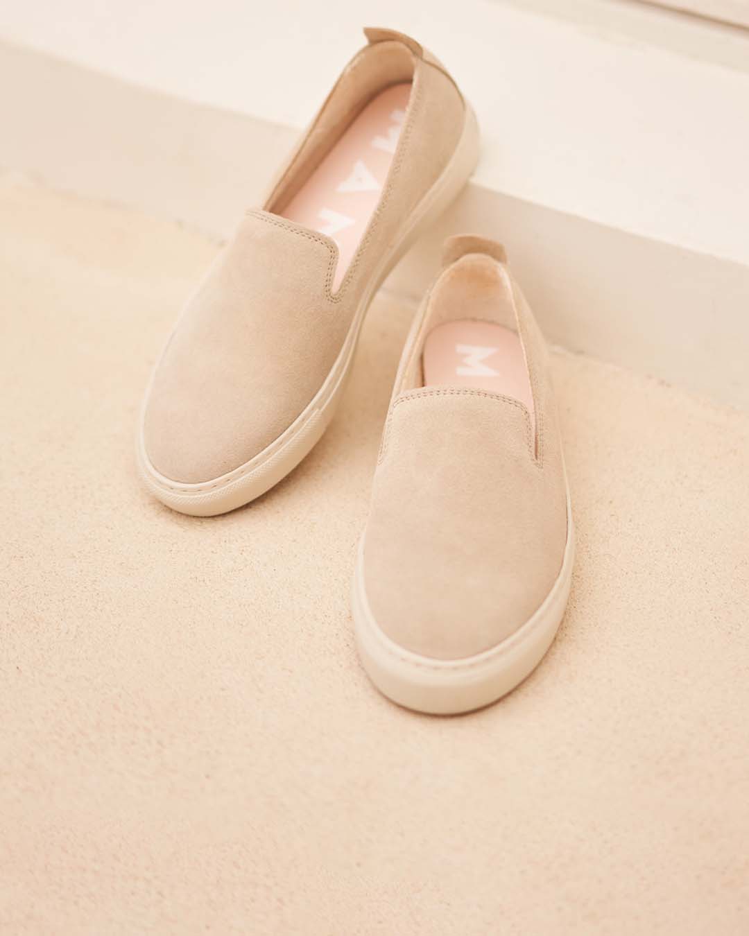 Manebí Suede Slip-On - Hamptons Champagne Beige