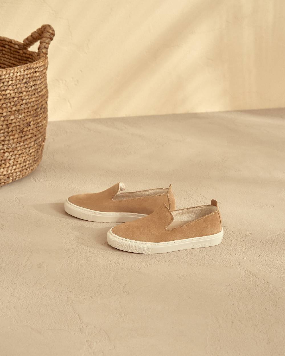 Manebí Suede Slip-On - Hamptons Champagne Beige