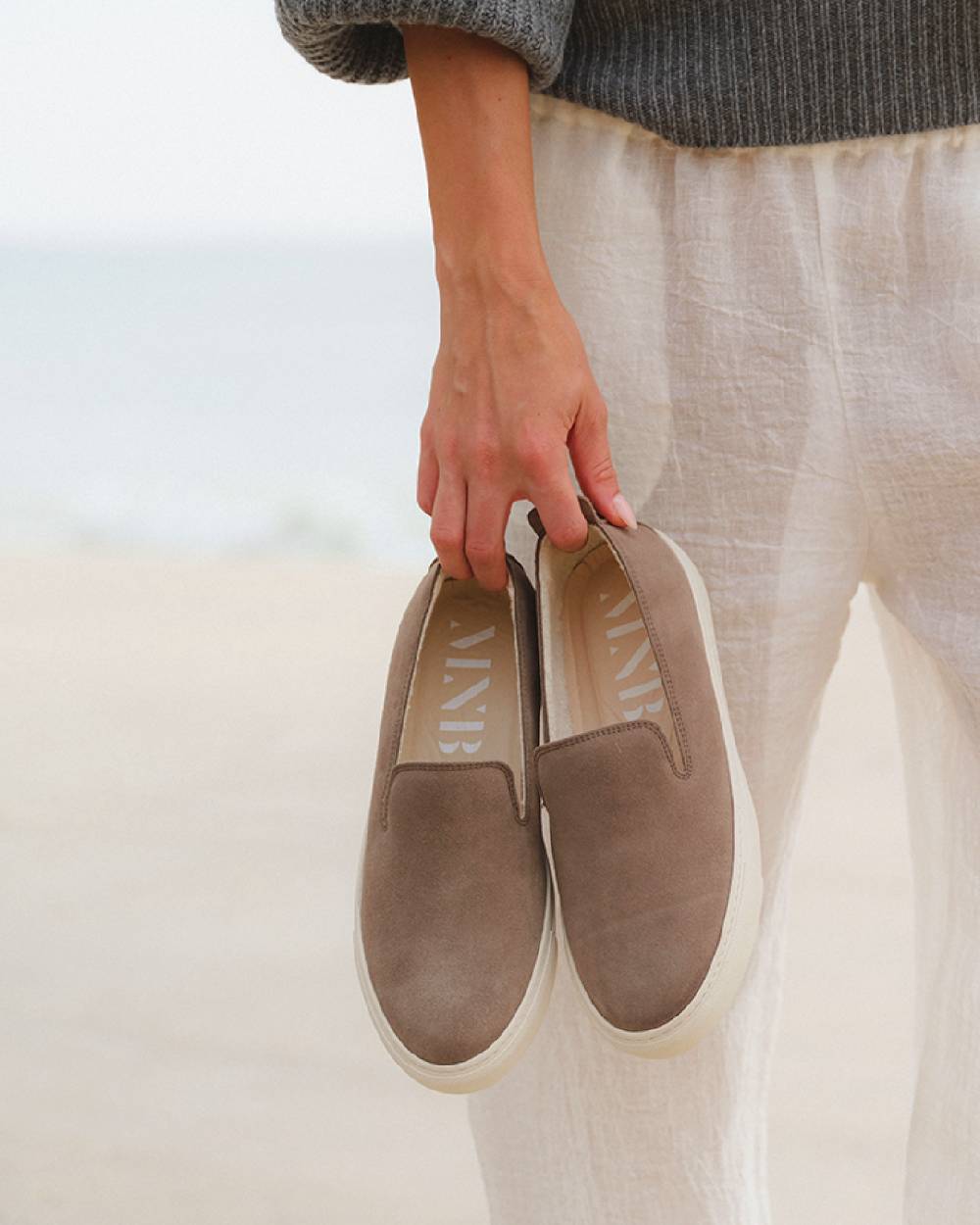 Manebí Suede Slip-On - Hamptons Coco Brown
