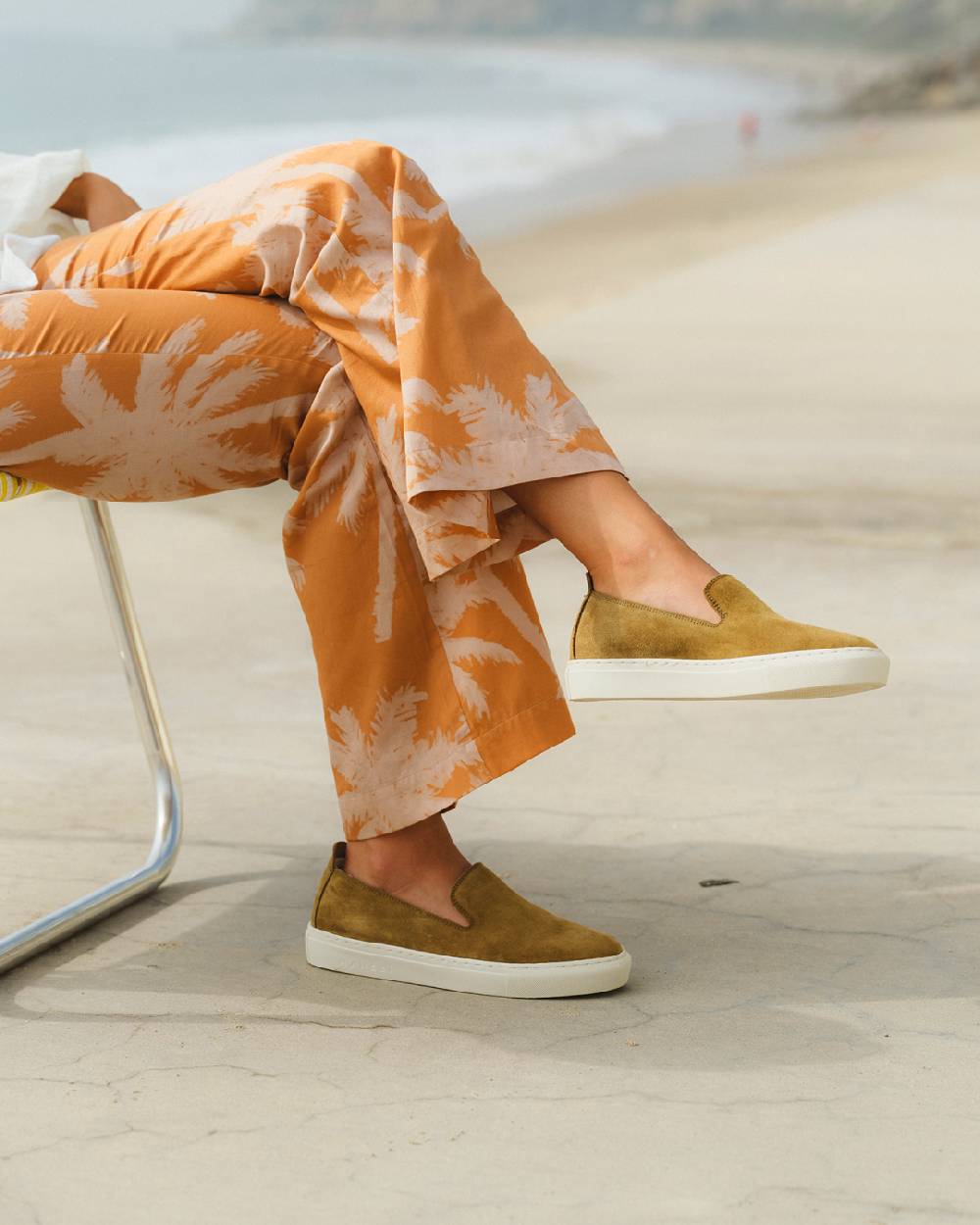 Manebí Suede Slip-On - Hamptons Kaki Green