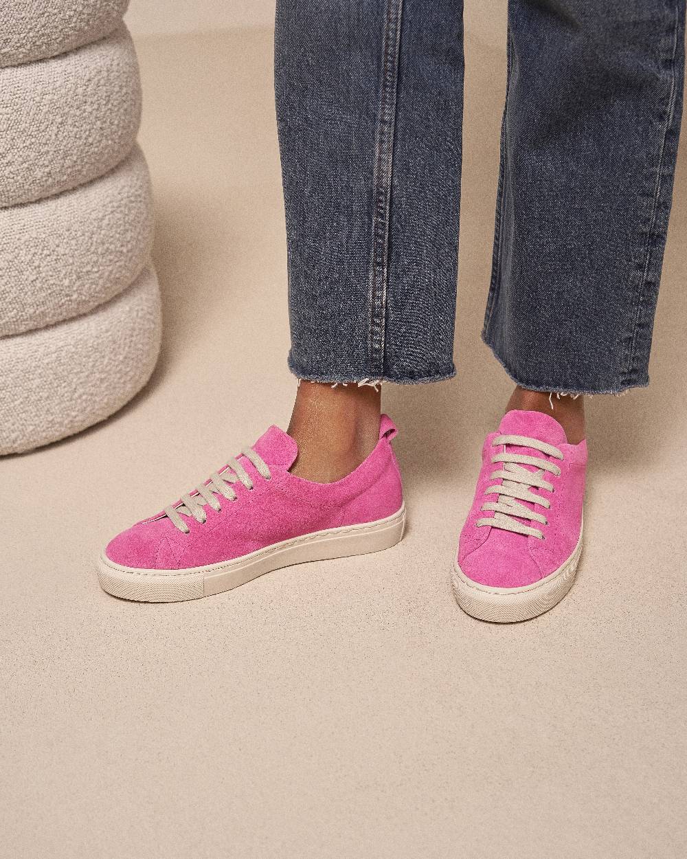Manebí Suede Sneakers - Hamptons Bold Pink