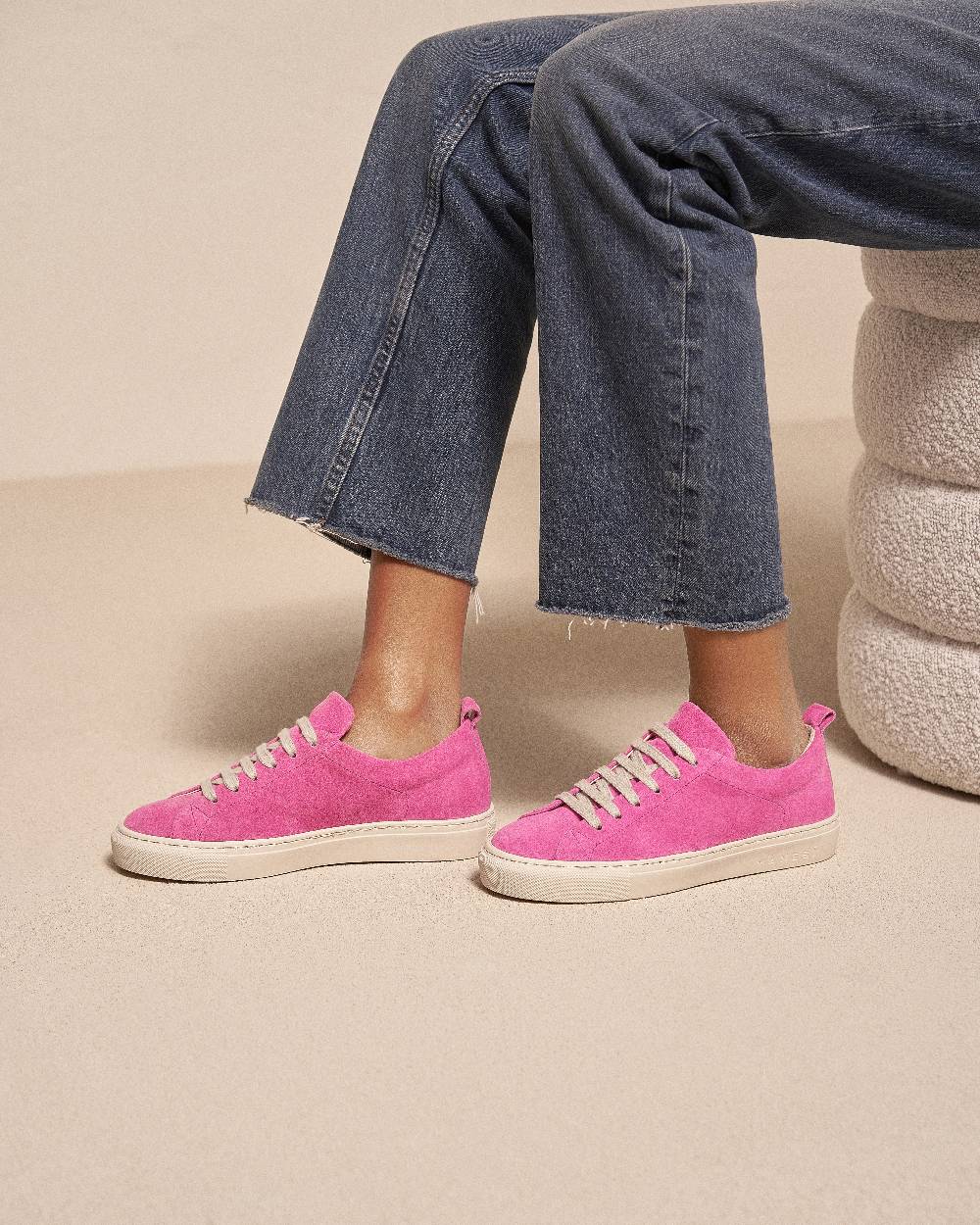 Manebí Suede Sneakers - Hamptons Bold Pink