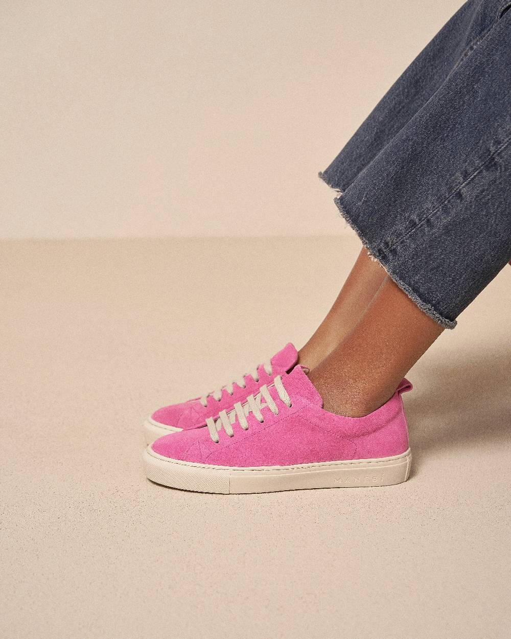 Manebí Suede Sneakers - Hamptons Bold Pink