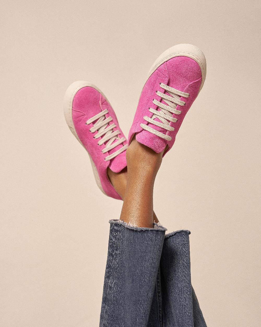 Manebí Suede Sneakers - Hamptons Bold Pink
