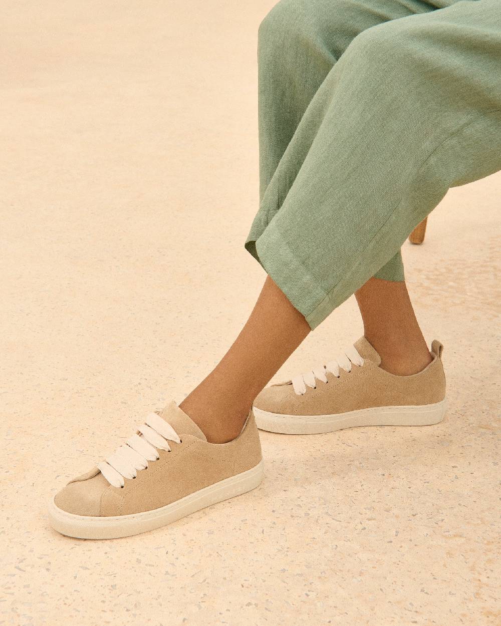 Manebí Suede Sneakers - Hamptons Champagne Beige