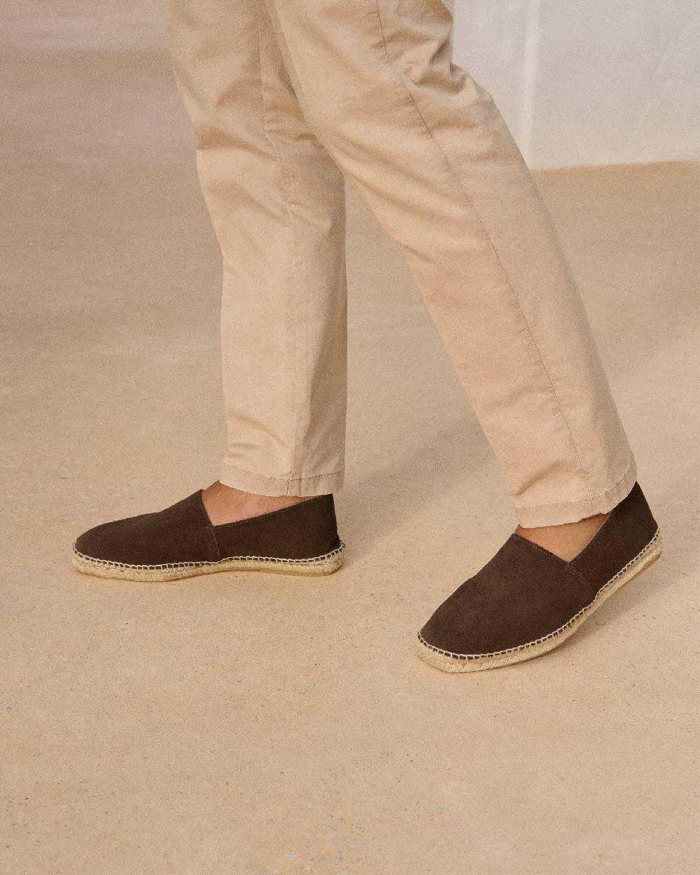 Manebí Suede Square Toe Espadrilles - Cocoa