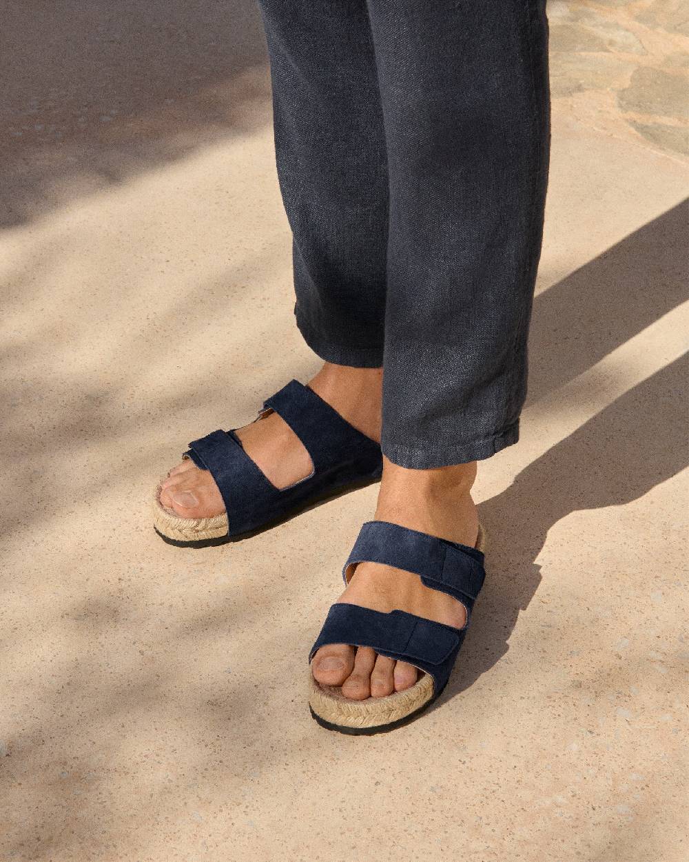 Manebí Suede Strap Nordic Sandals - Patriot Blue