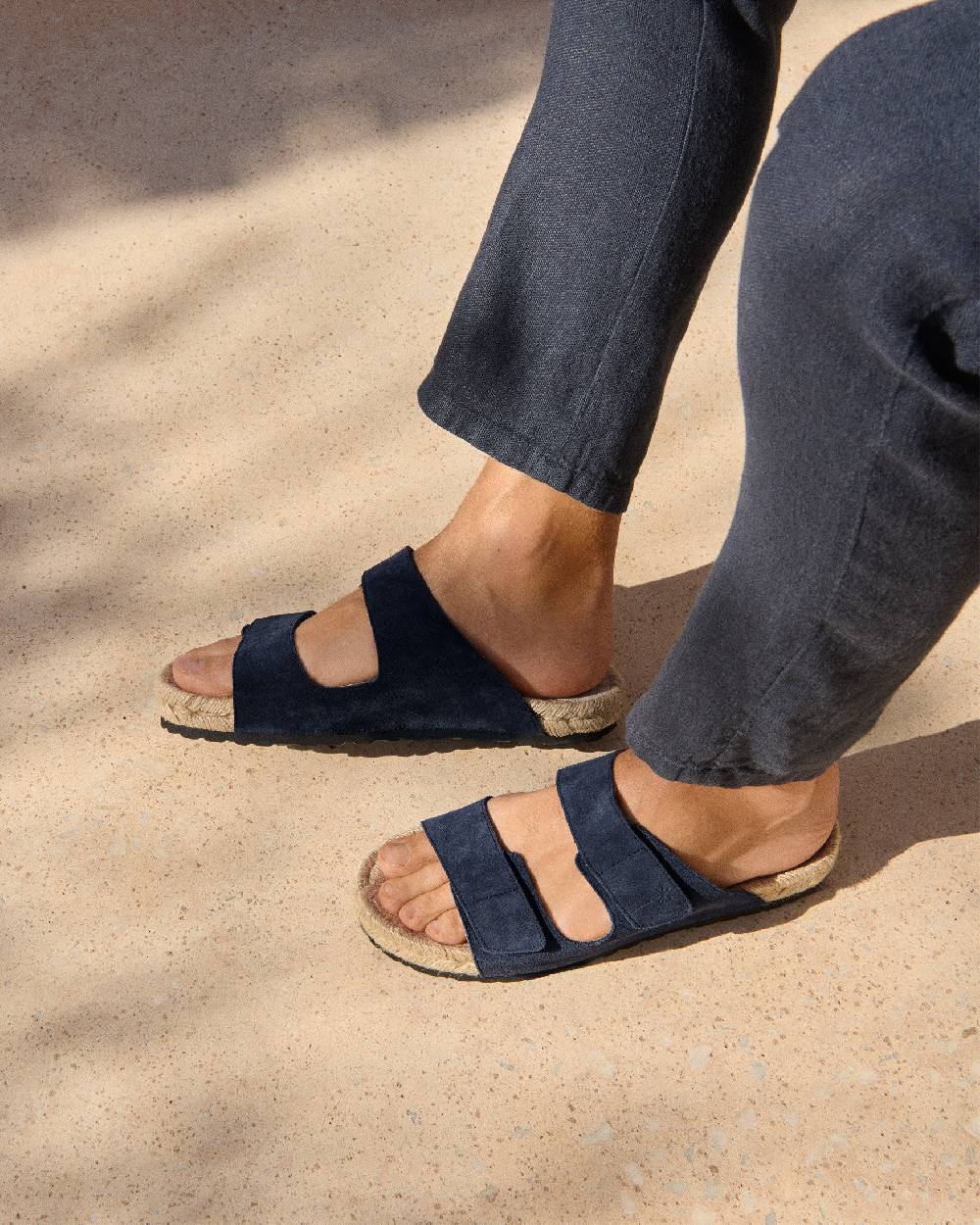 Manebí Suede Strap Nordic Sandals - Patriot Blue