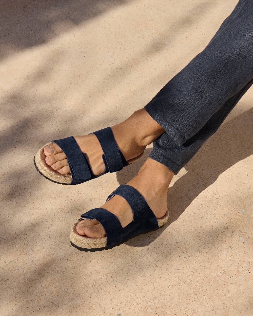 Manebí Suede Strap Nordic Sandals - Patriot Blue