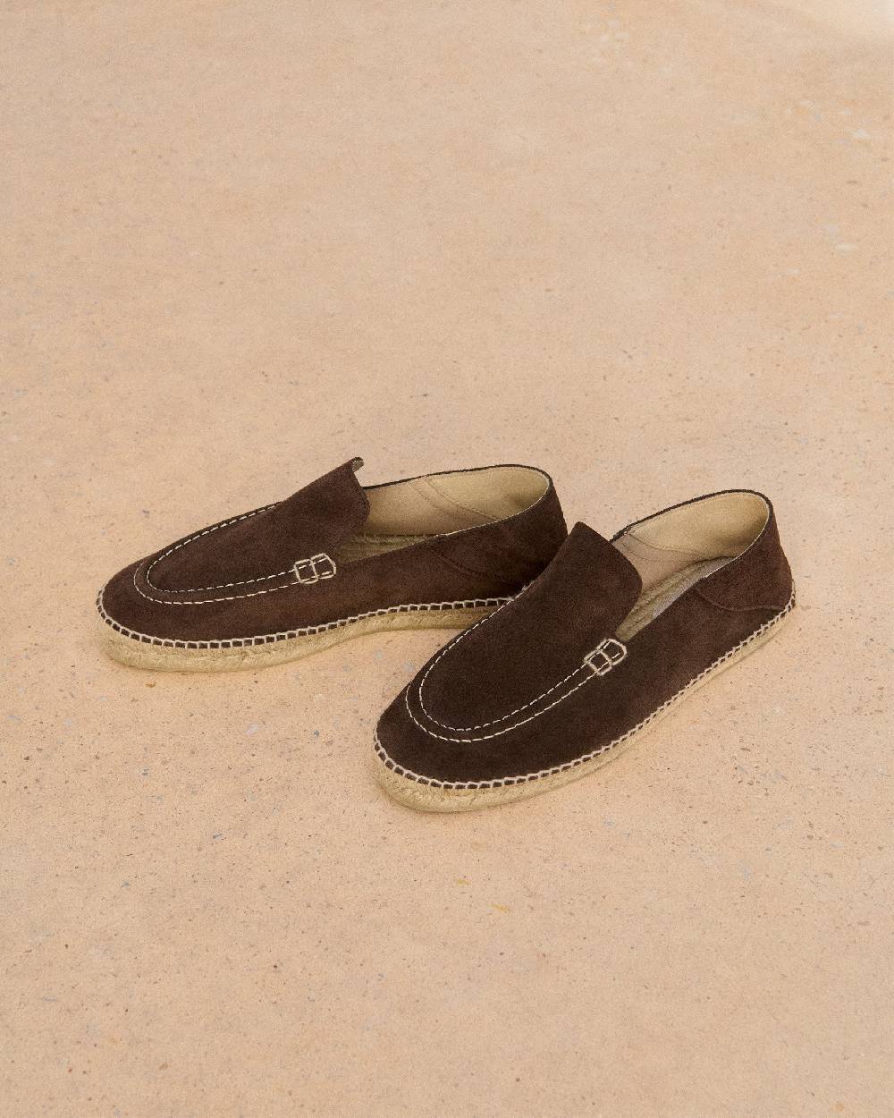 Manebí Suede Traveler Loafers|Espadrilles - Cocoa