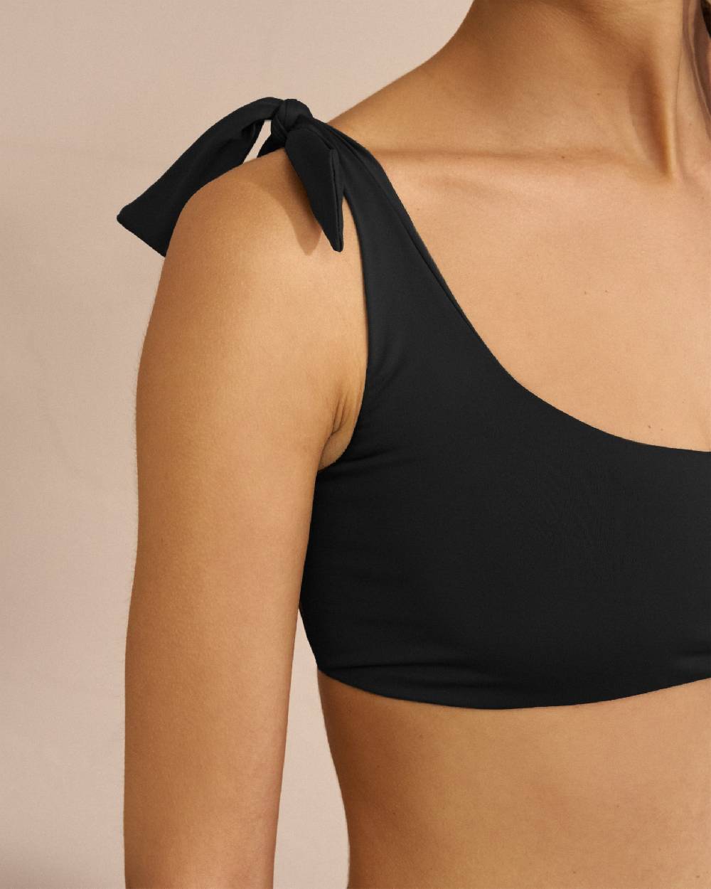 Manebí Tie One Shoulder Bikini - Black