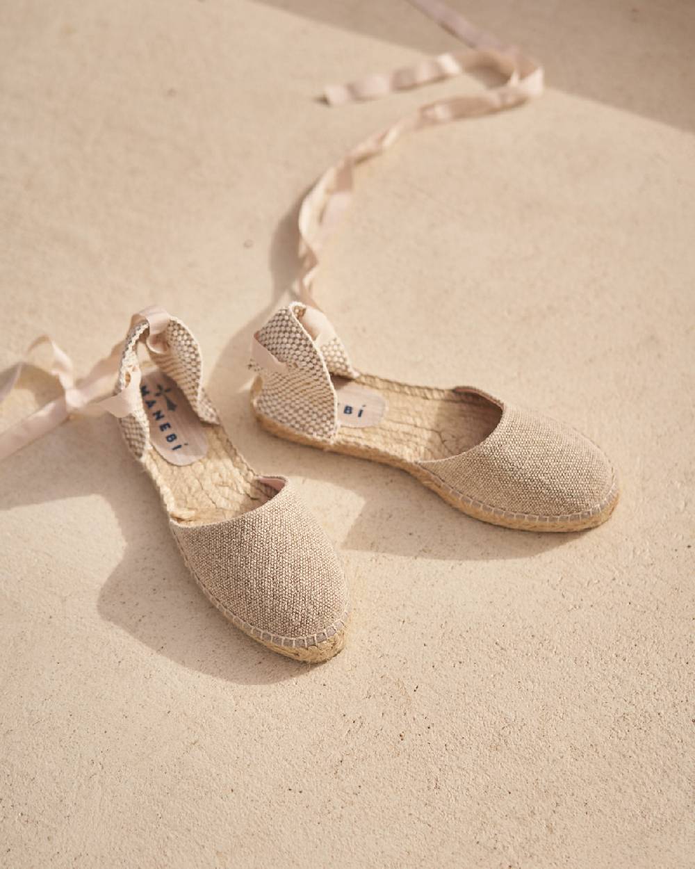 Manebí Organic Hemp Flat Valenciana Espadrilles - La Havana Natural