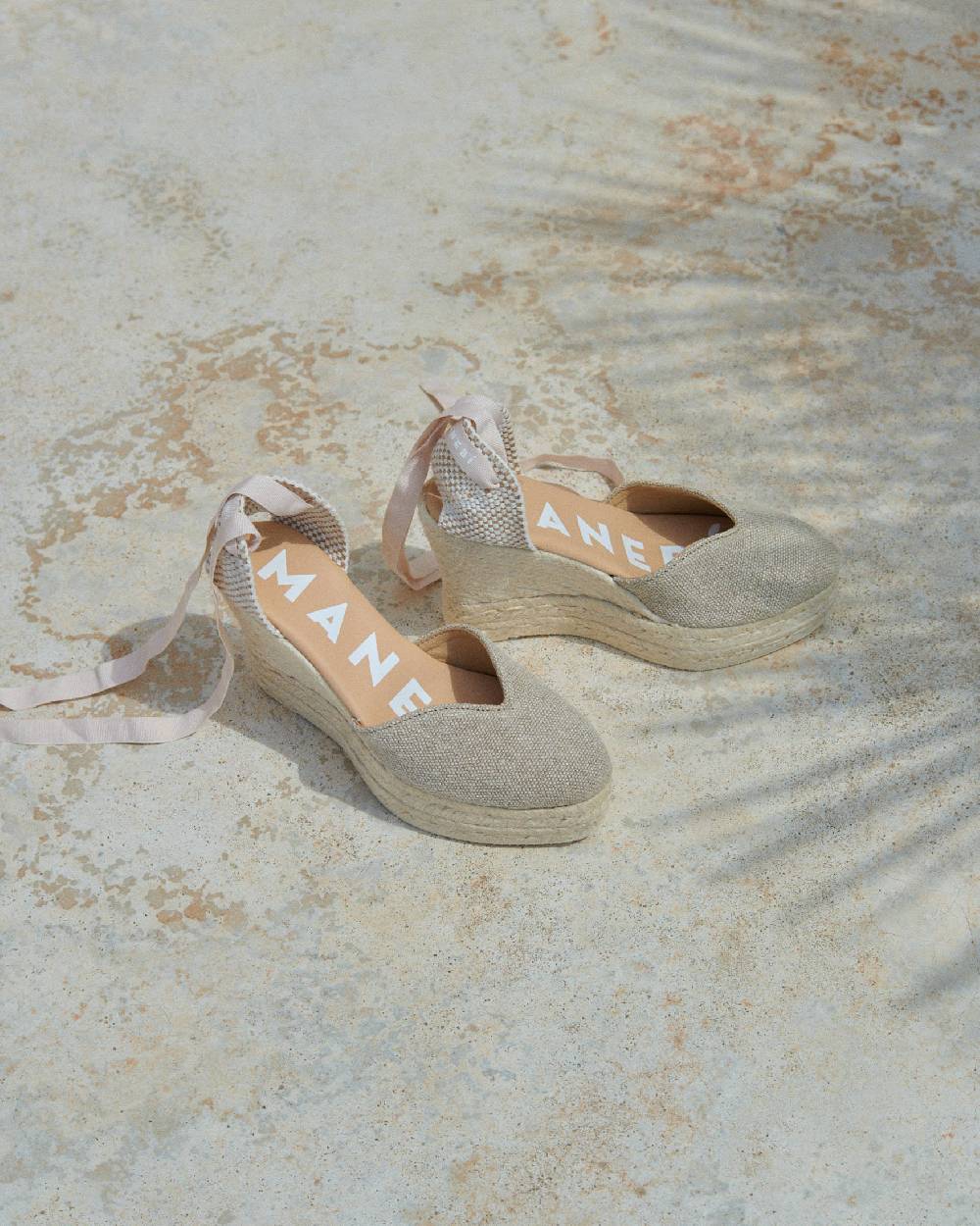 Manebí Organic Hemp Heart-Shaped|Wedge Espadrilles - La Havana Natural