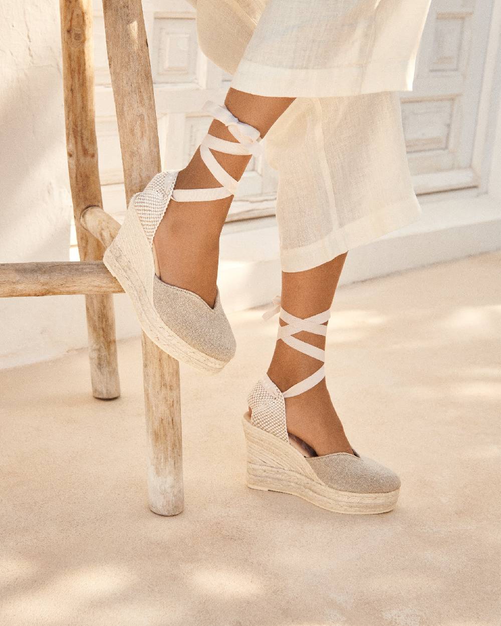 Manebí Organic Hemp Heart-Shaped|Wedge Espadrilles - La Havana Natural