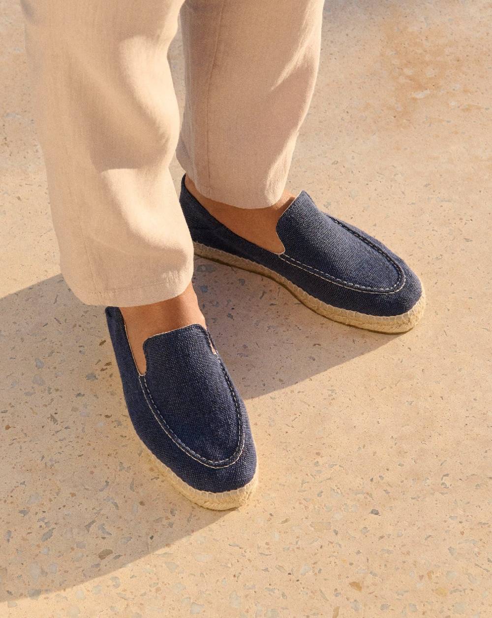 Manebí Organic Hemp Traveler Loafers|Espadrilles - Navy