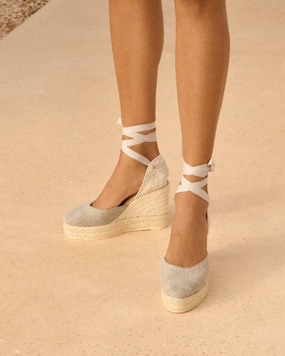 Manebí Organic Hemp Wedge Espadrilles - La Havana Natural
