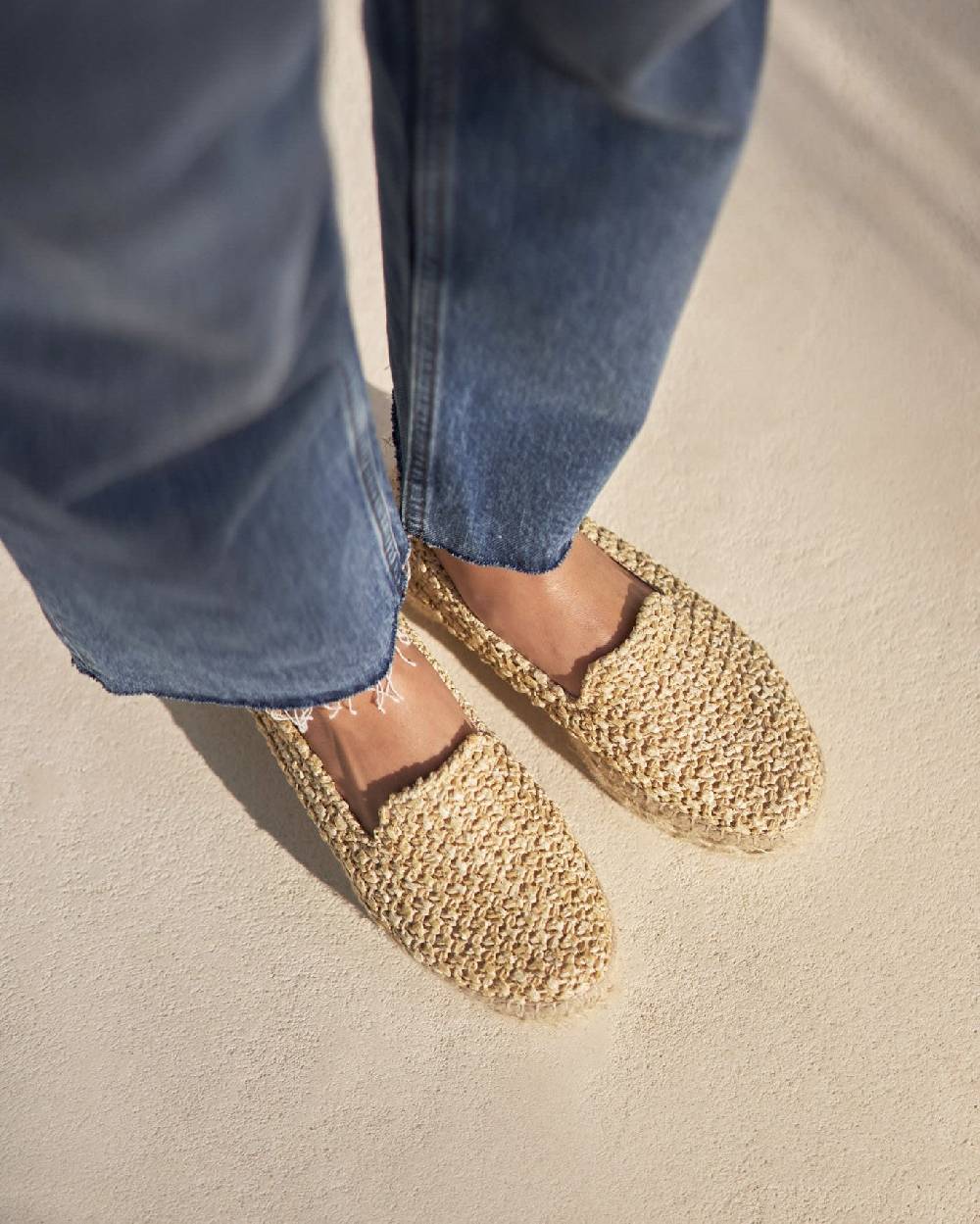 Manebí Raffia Double Sole Espadrilles - Yucatán Raffia Net