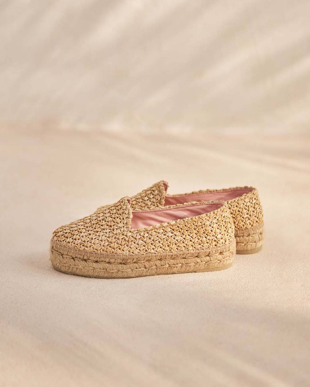 Manebí Raffia Double Sole Espadrilles - Yucatán Raffia Net