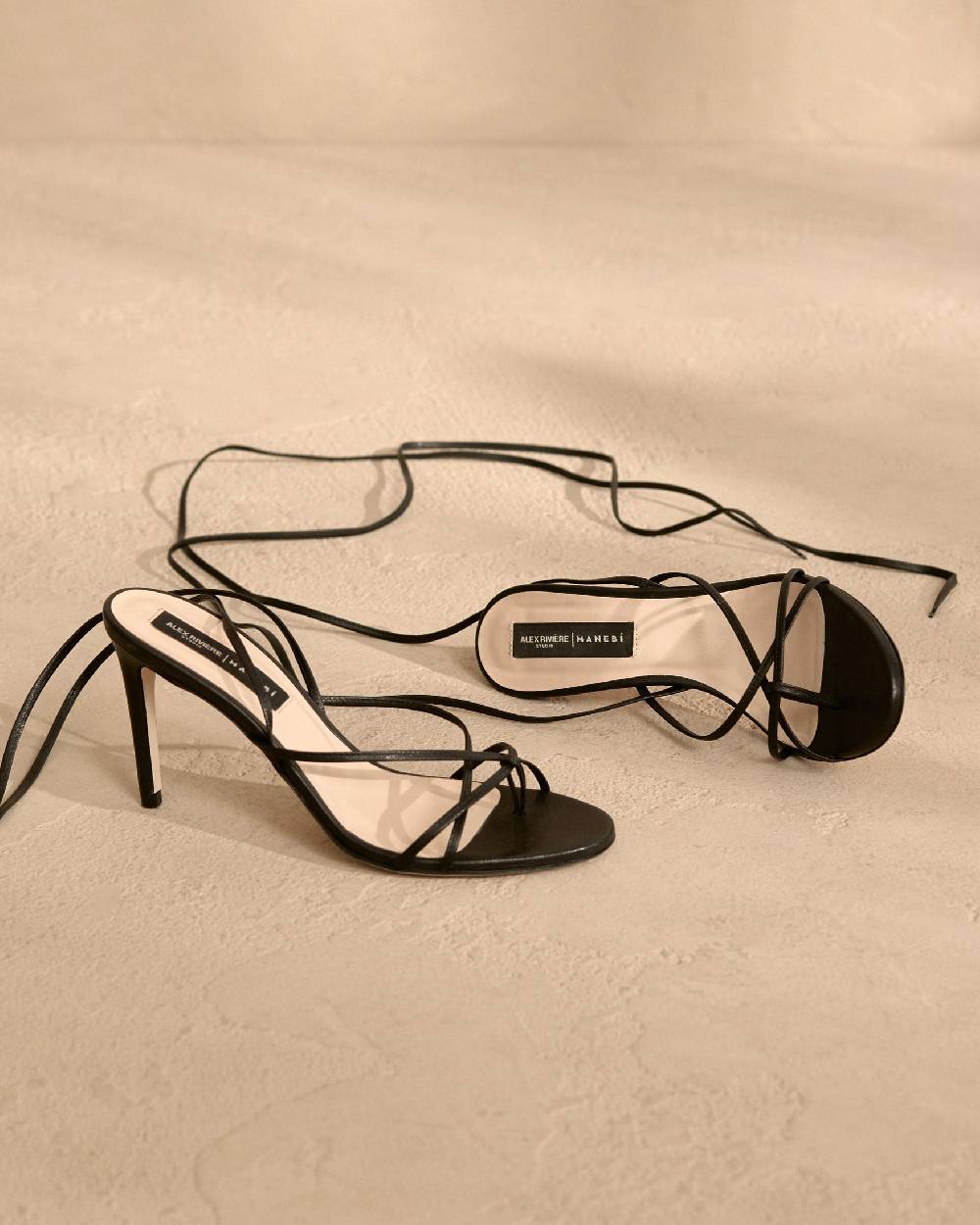 Manebí Scarpe Col Tacco In Pelle Alex - Infradito - Nero