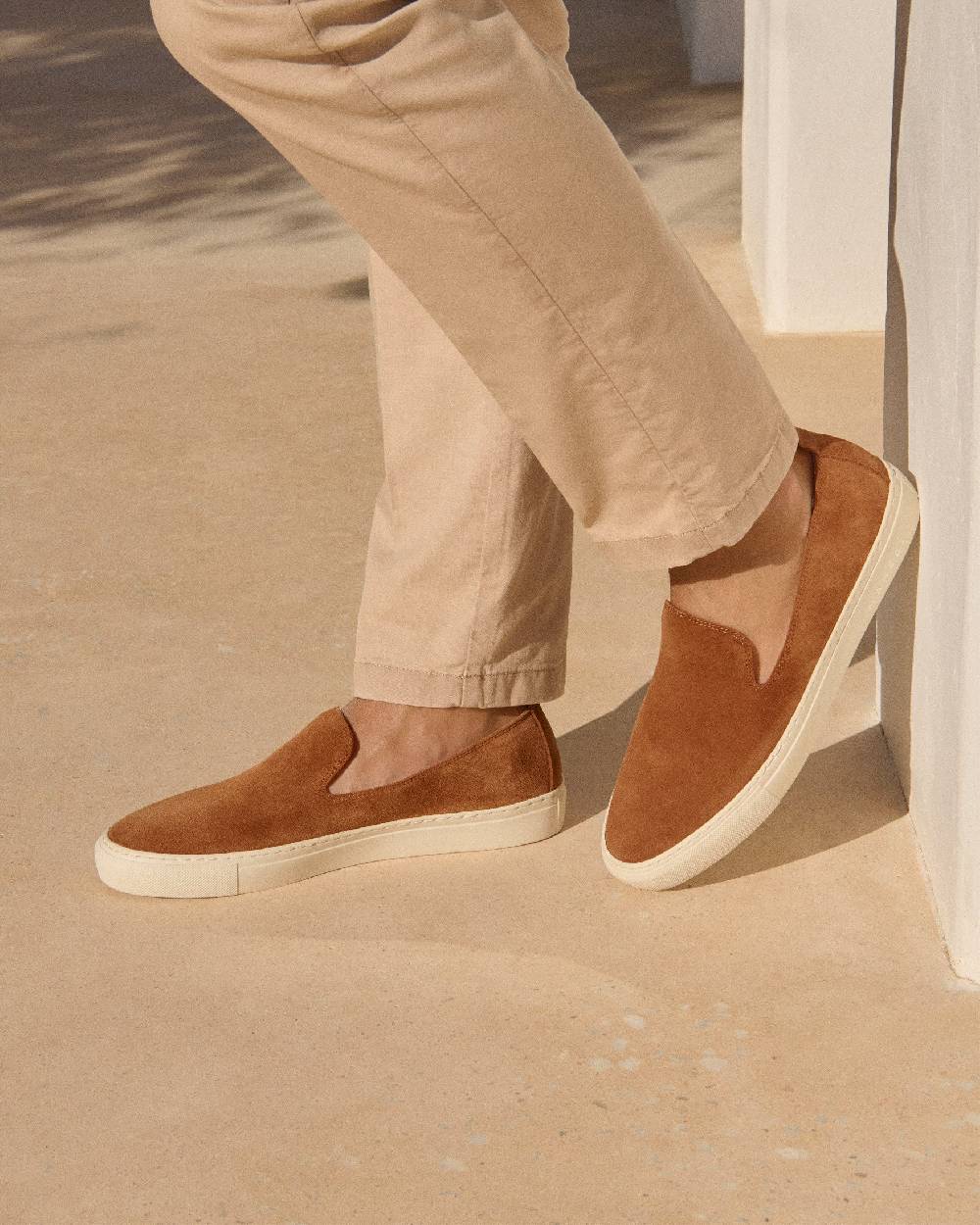 Manebí Slip-On in pelle scamosciata - Hamptons - Brown Sugar