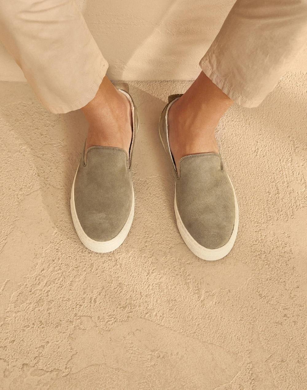 Manebí Slip-On In Pelle Scamosciata - Hamptons - Forest