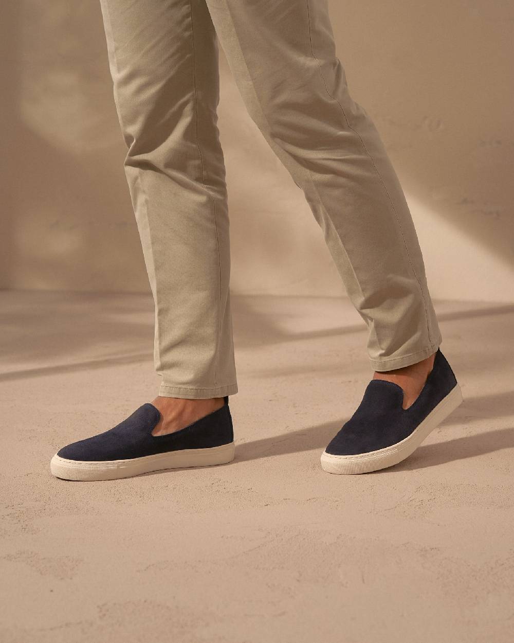 Manebí Slip-On In Pelle Scamosciata - Hamptons - Patriot Blu