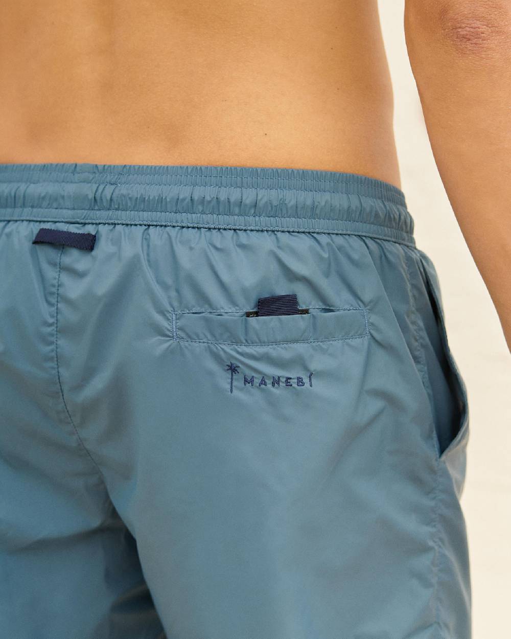 Manebí Solid Color Swim Shorts - Recycled Ultra Light Navy Blue