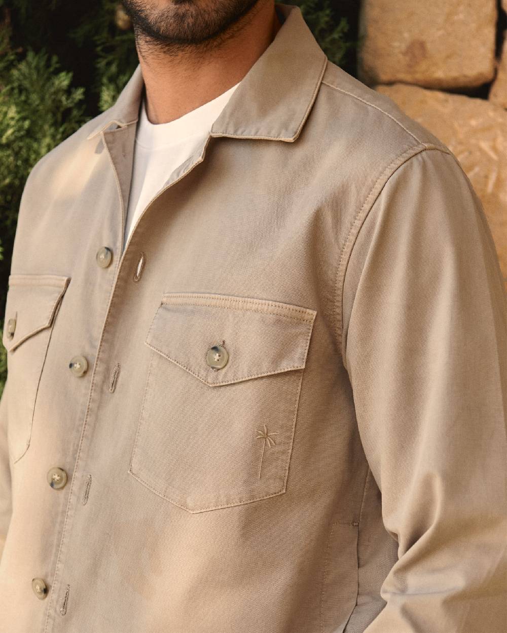 Manebí Stonewashed Cotton|Santa Fe Field Jacket - Beige