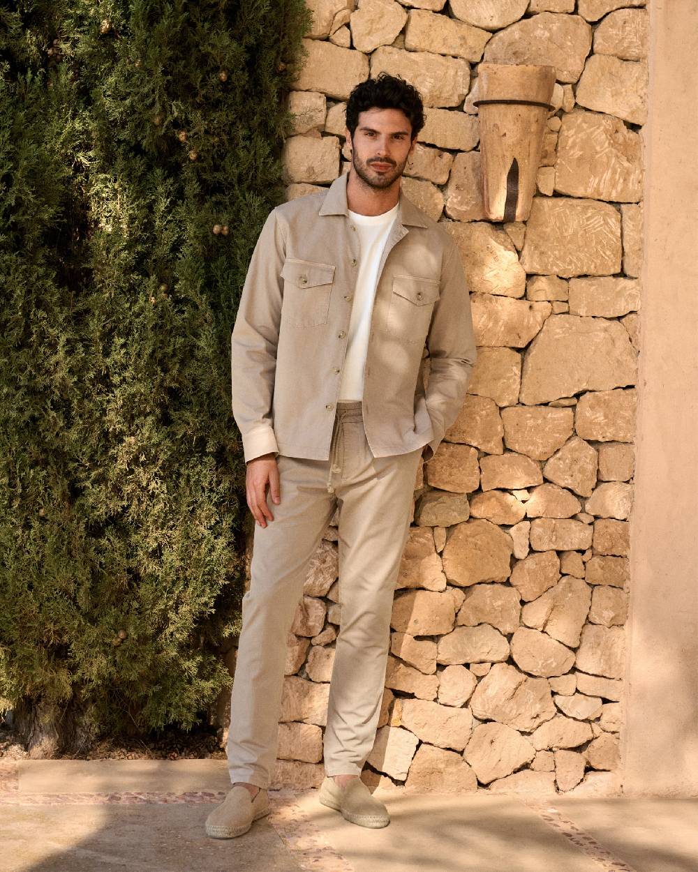 Manebí Stonewashed Cotton|Santa Fe Field Jacket - Beige