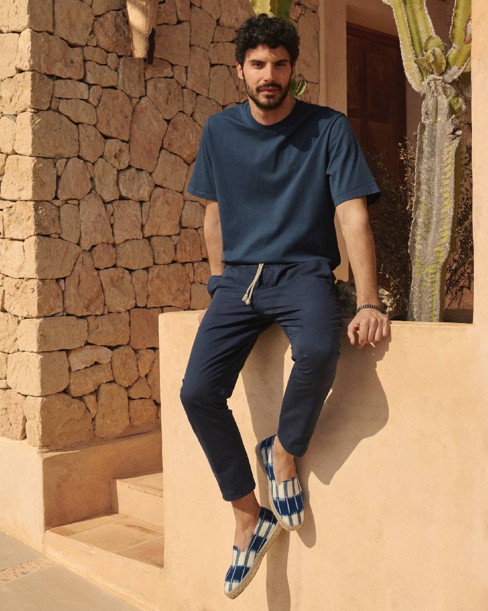 Manebí Stonewashed Cotton| Venice Trousers - Night Blue