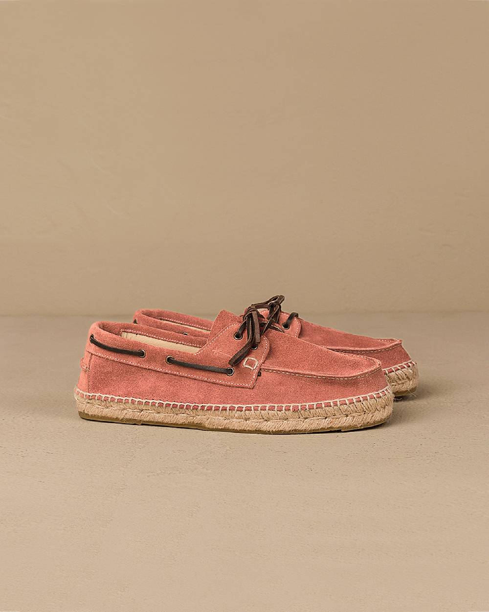Manebí Suede Boat-Shoes Espadrilles - Hamptons Terracotta