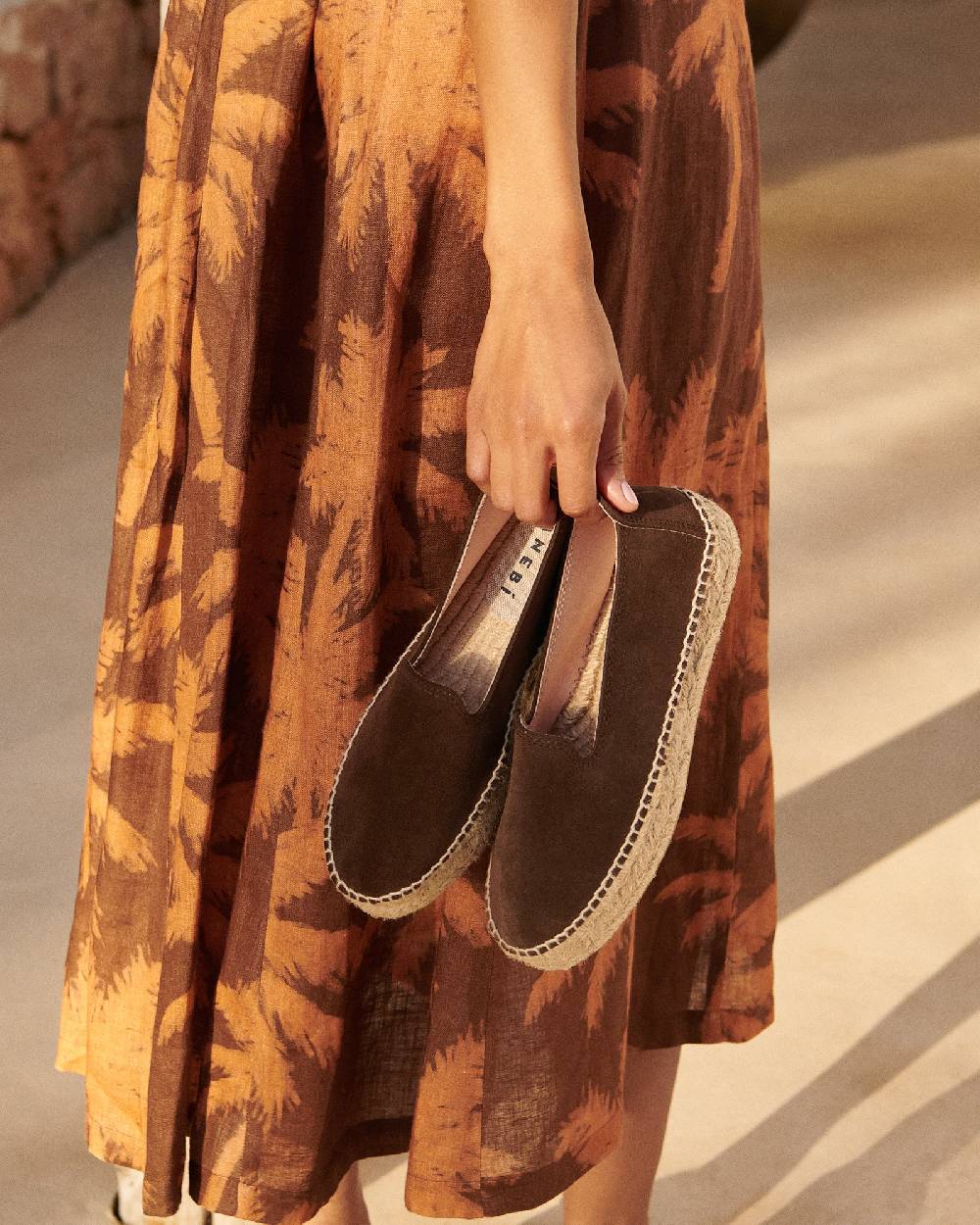 Manebí Suede Double Sole Espadrilles - Hamptons Cocoa