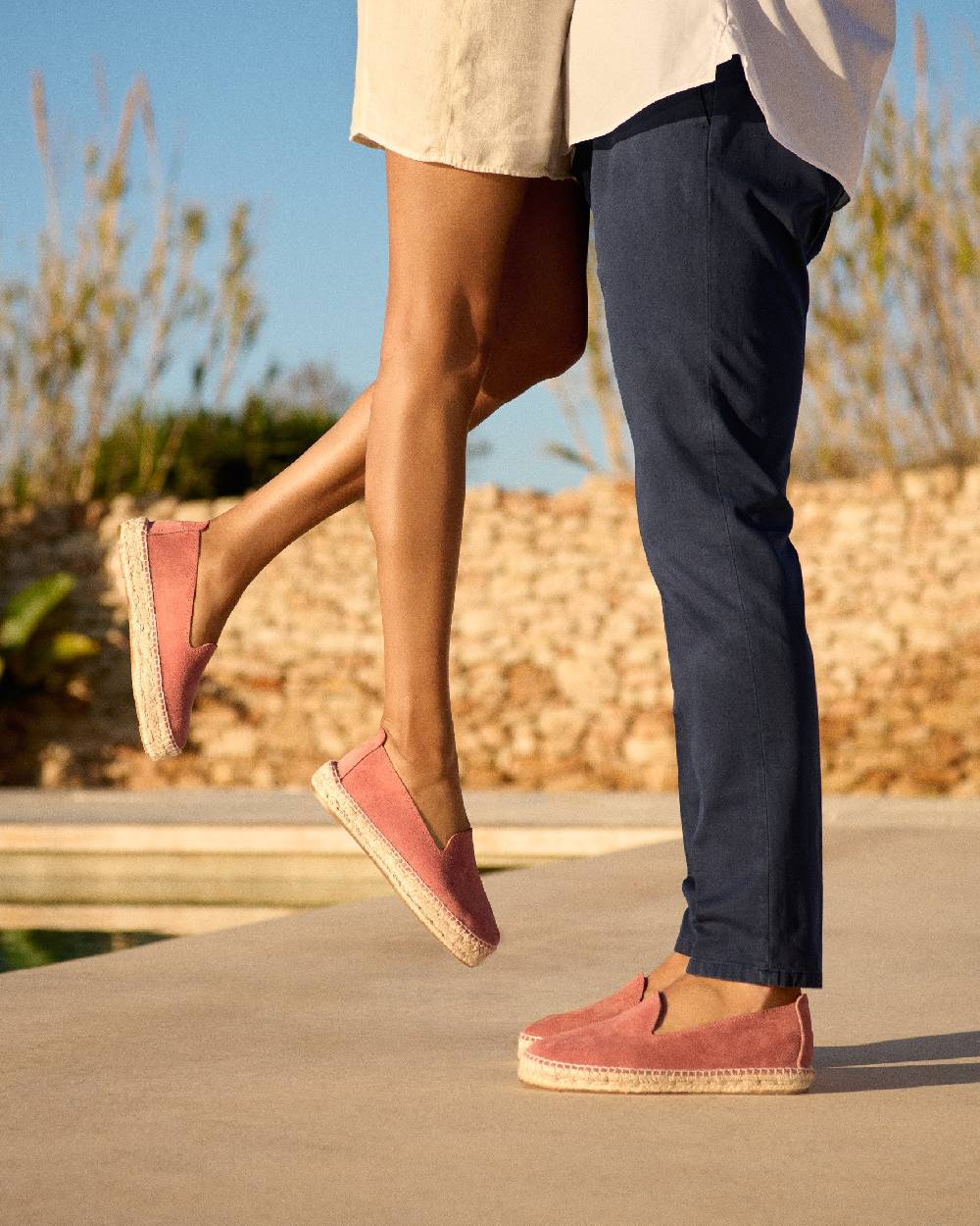 Manebí Suede Double Sole Espadrilles - Hamptons Terracotta