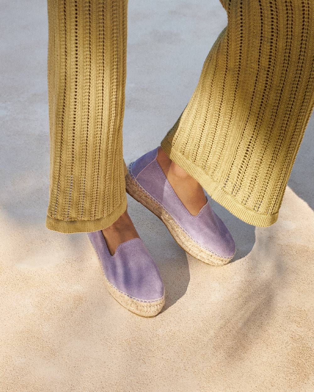 Manebí Suede Double Sole Espadrilles - Hamptons Wisteria Lilac