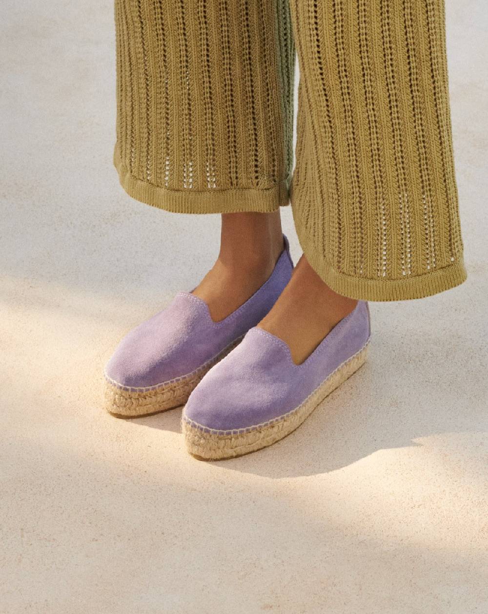 Manebí Suede Double Sole Espadrilles - Hamptons Wisteria Lilac