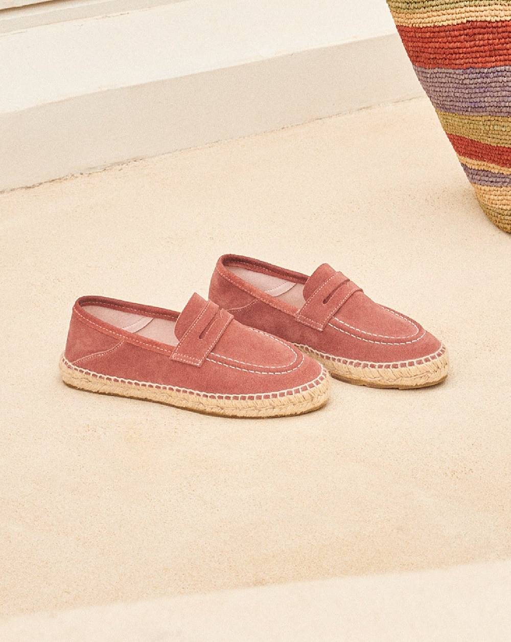 Manebí Suede Loafers Espadrilles - Hamptons Terracotta