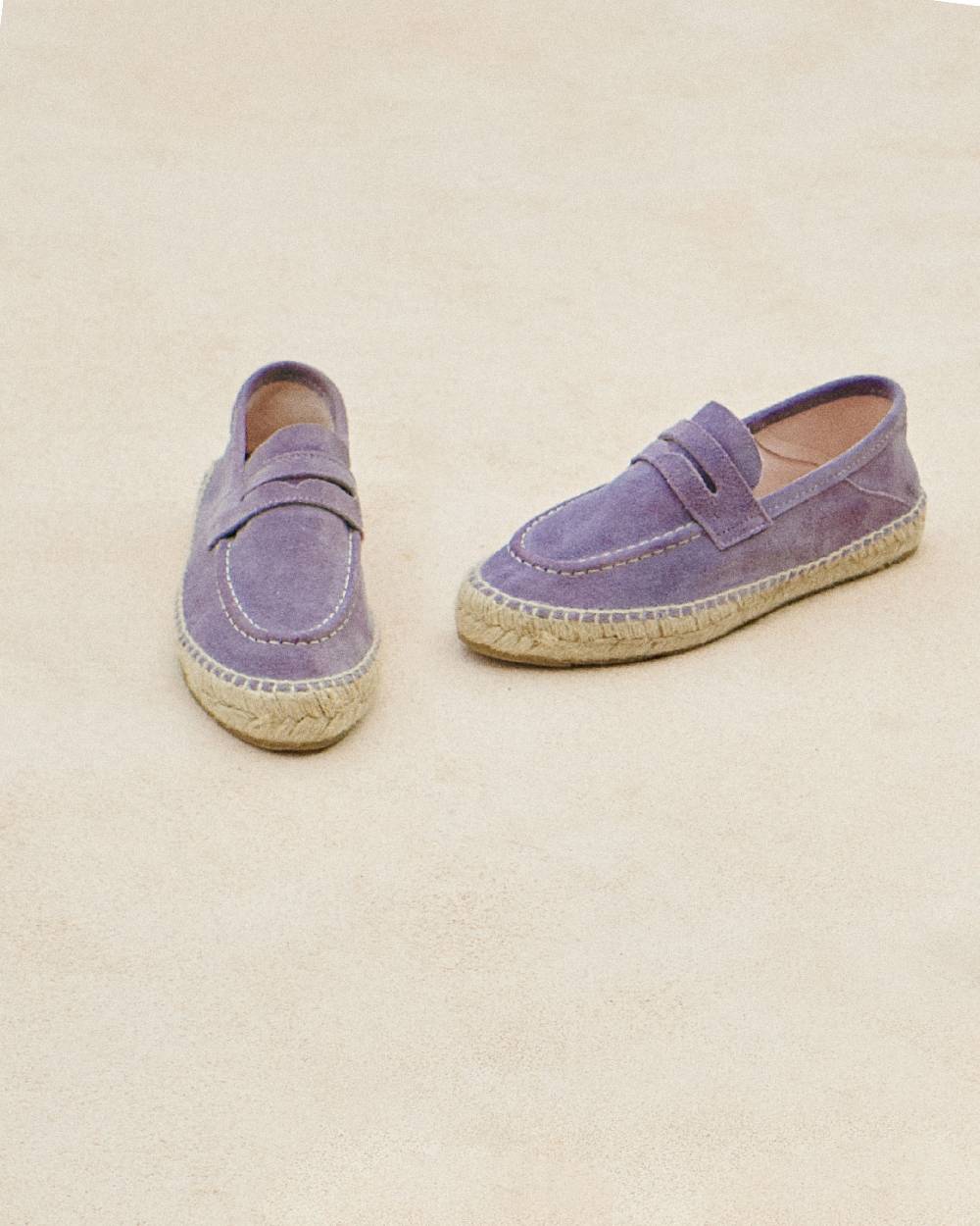 Manebí Suede Loafers Espadrilles - Hamptons Wisteria Lilac