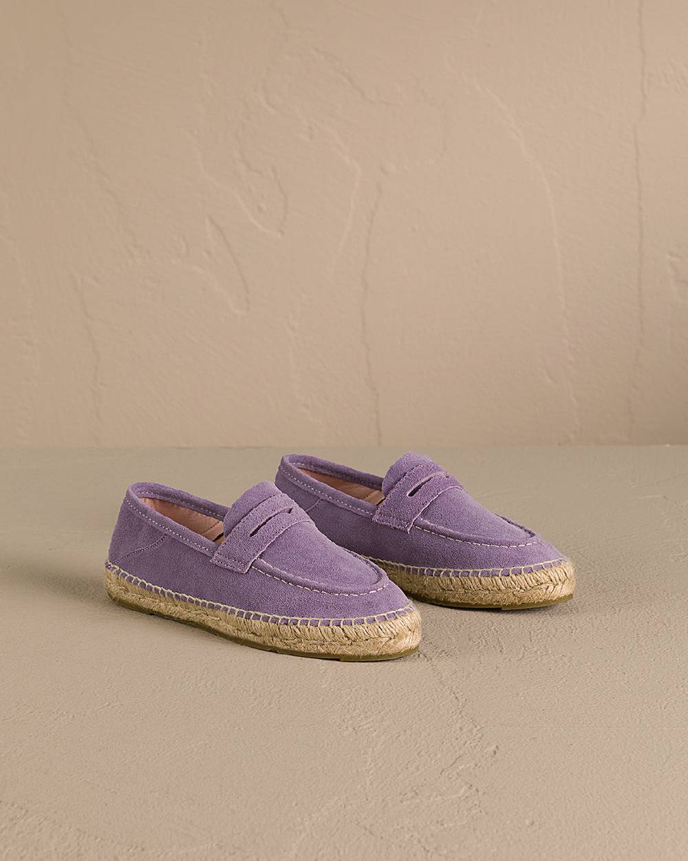 Manebí Suede Loafers Espadrilles - Hamptons Wisteria Lilac