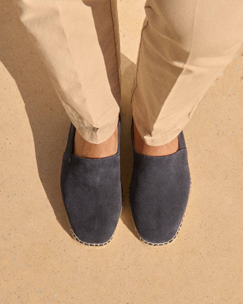 Manebí Suede Square Toe Espadrilles - Hamptons Patriot Blue