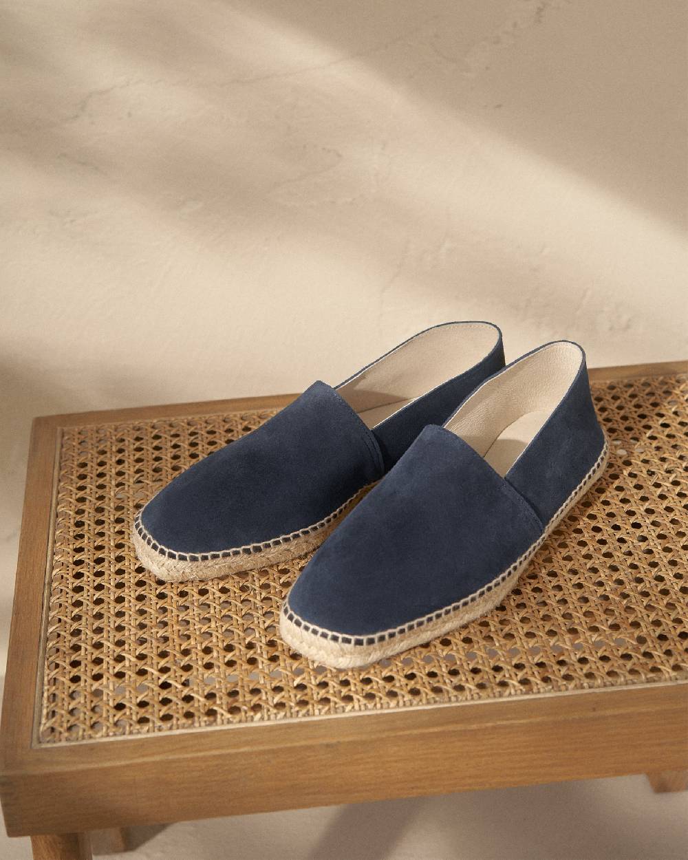Manebí Suede Square Toe Espadrilles - Hamptons Patriot Blue