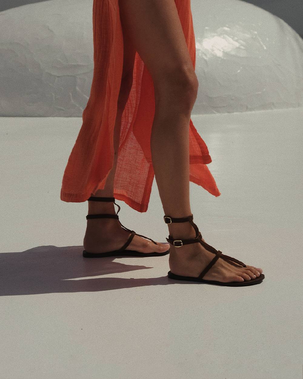 Manebí Triomphe Leather Sandals - Gladiator Chocolate