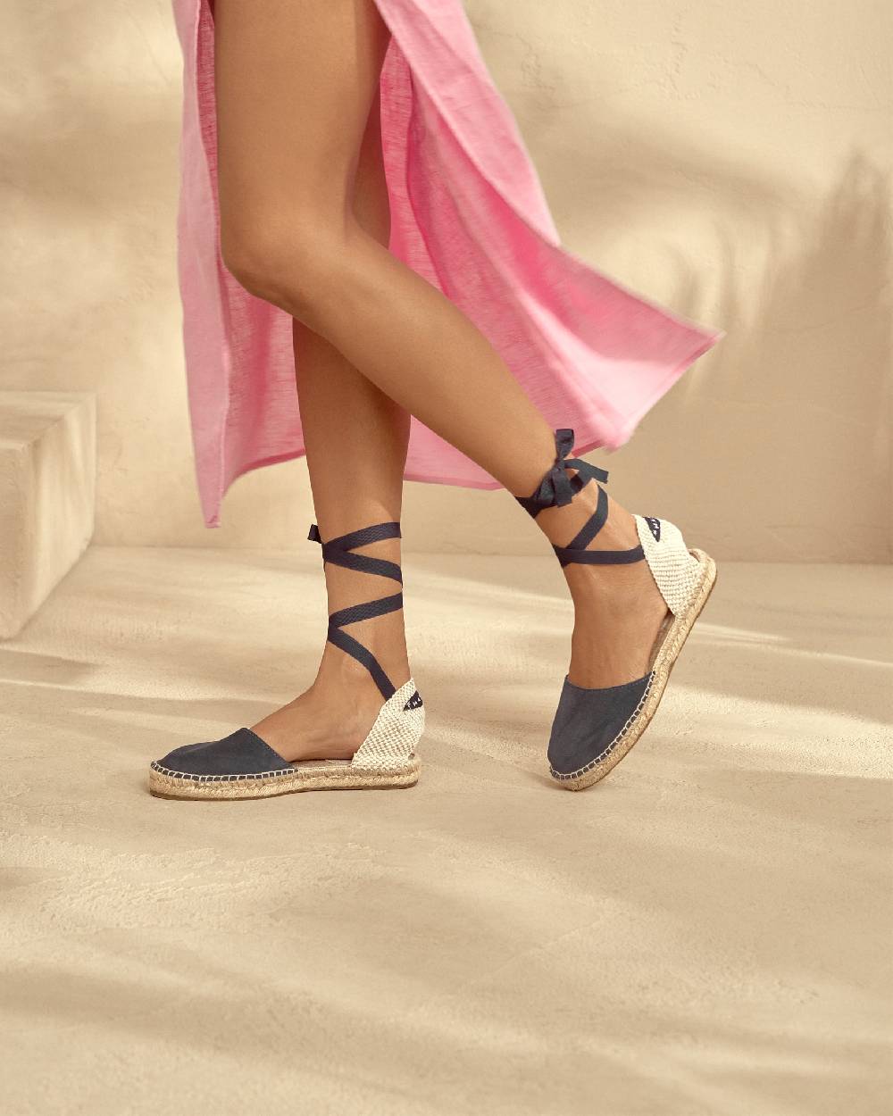 Manebí Valenciana Con Suola Bassa - Hamptons - Patriot Blu