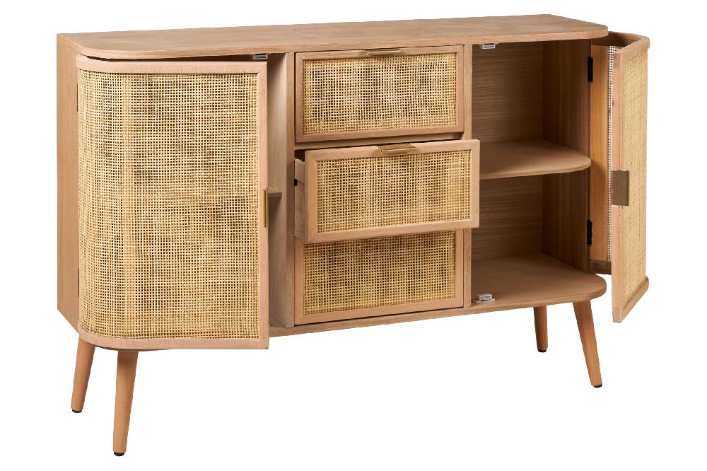 Novità Home Acapulco - Mobiletto Stondato 3 Cass 2 Sportelli