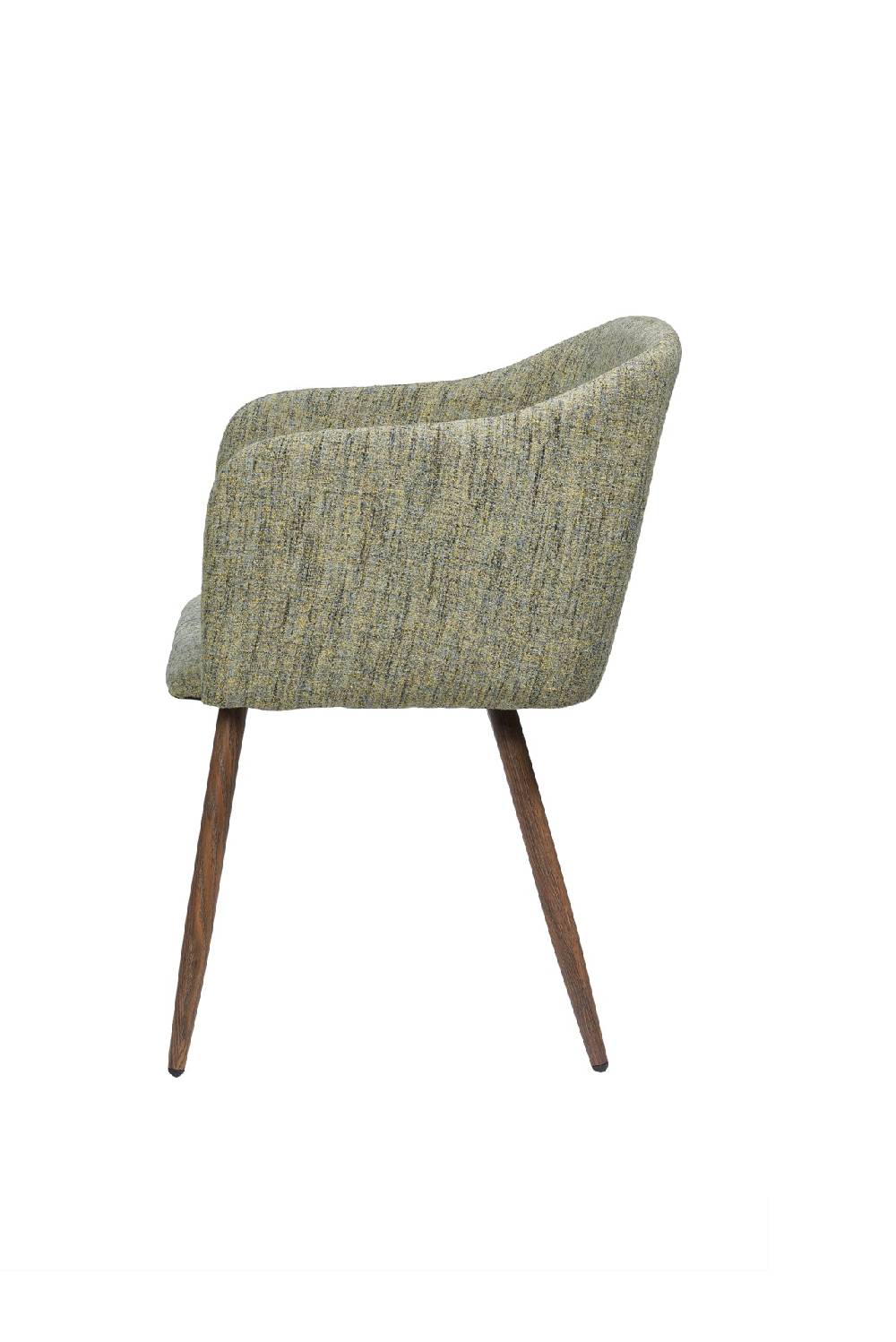 Novità Home Ada - Poltroncina Imbottita In Tessuto Verde Melange