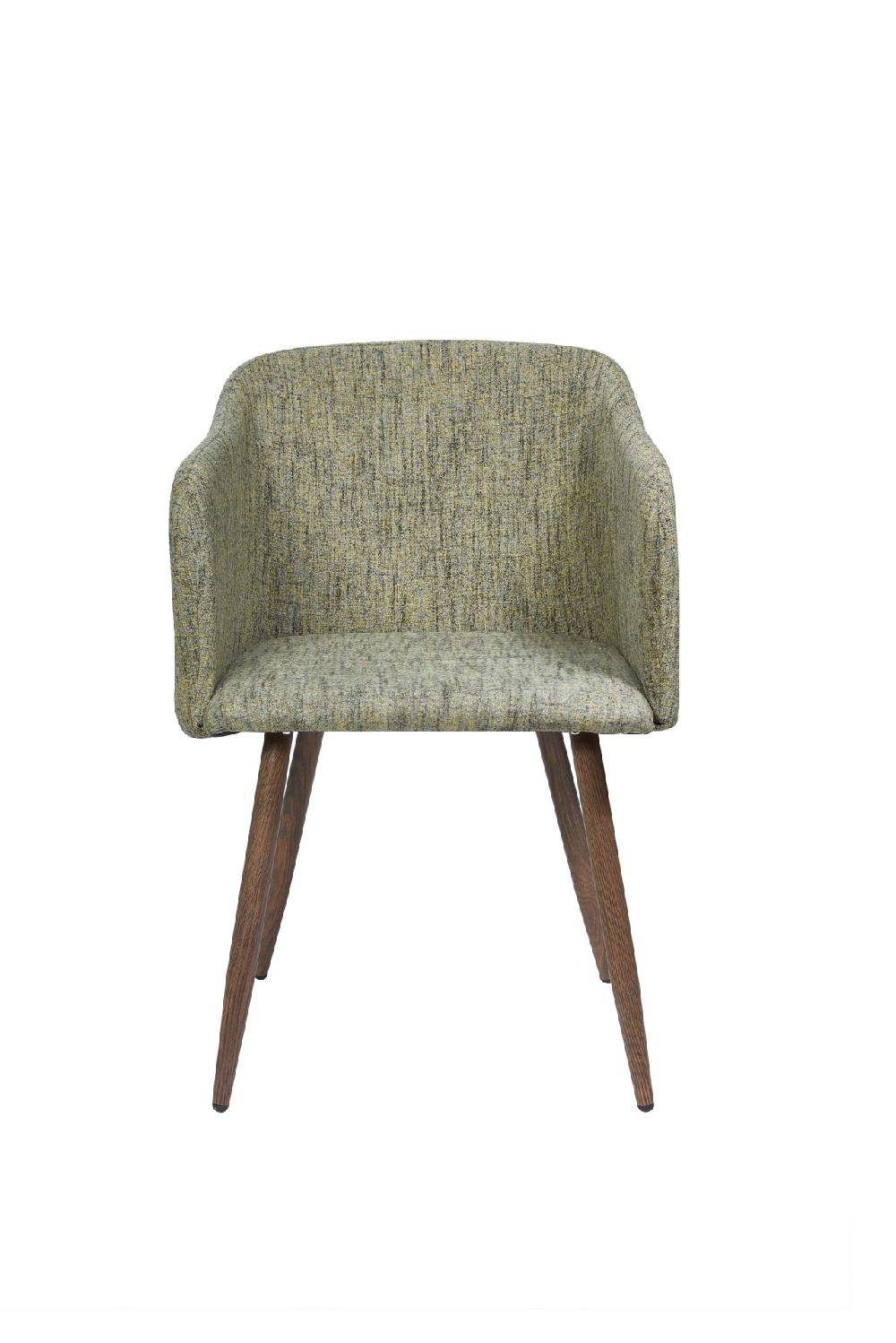 Novità Home Ada - Poltroncina Imbottita In Tessuto Verde Melange